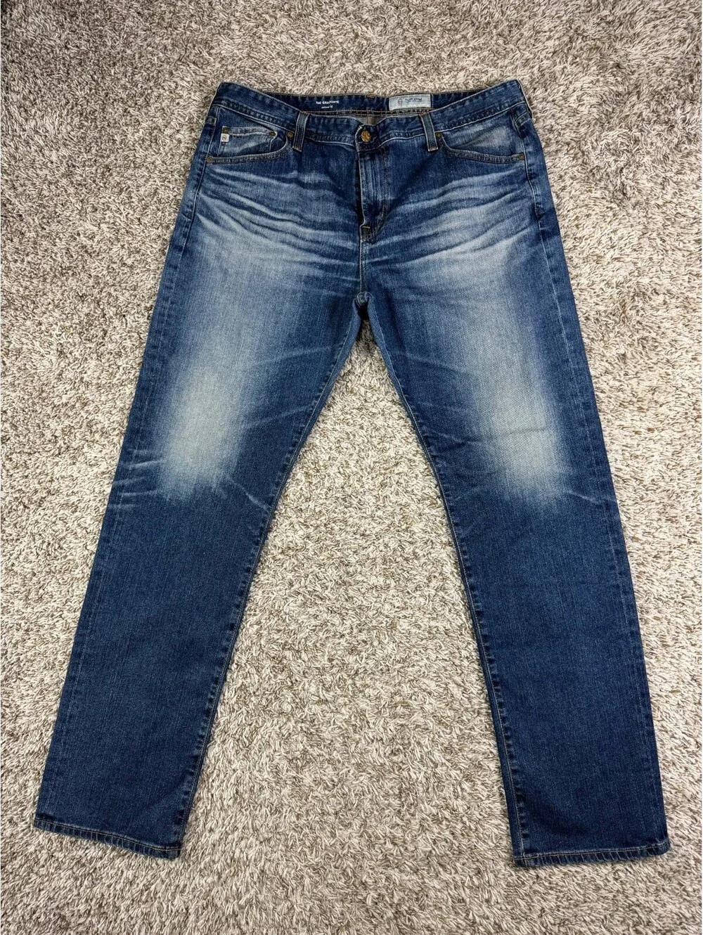 AG Adriano Goldschmied The Graduate Men’s Jeans Size 40x32 Blue Stretch